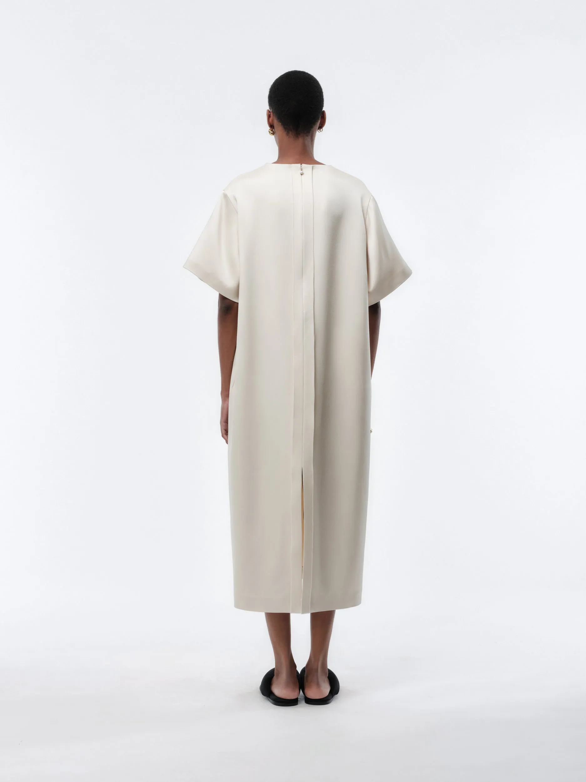 Robe droite en satin double léger sold by Carven product image thumbnail 2