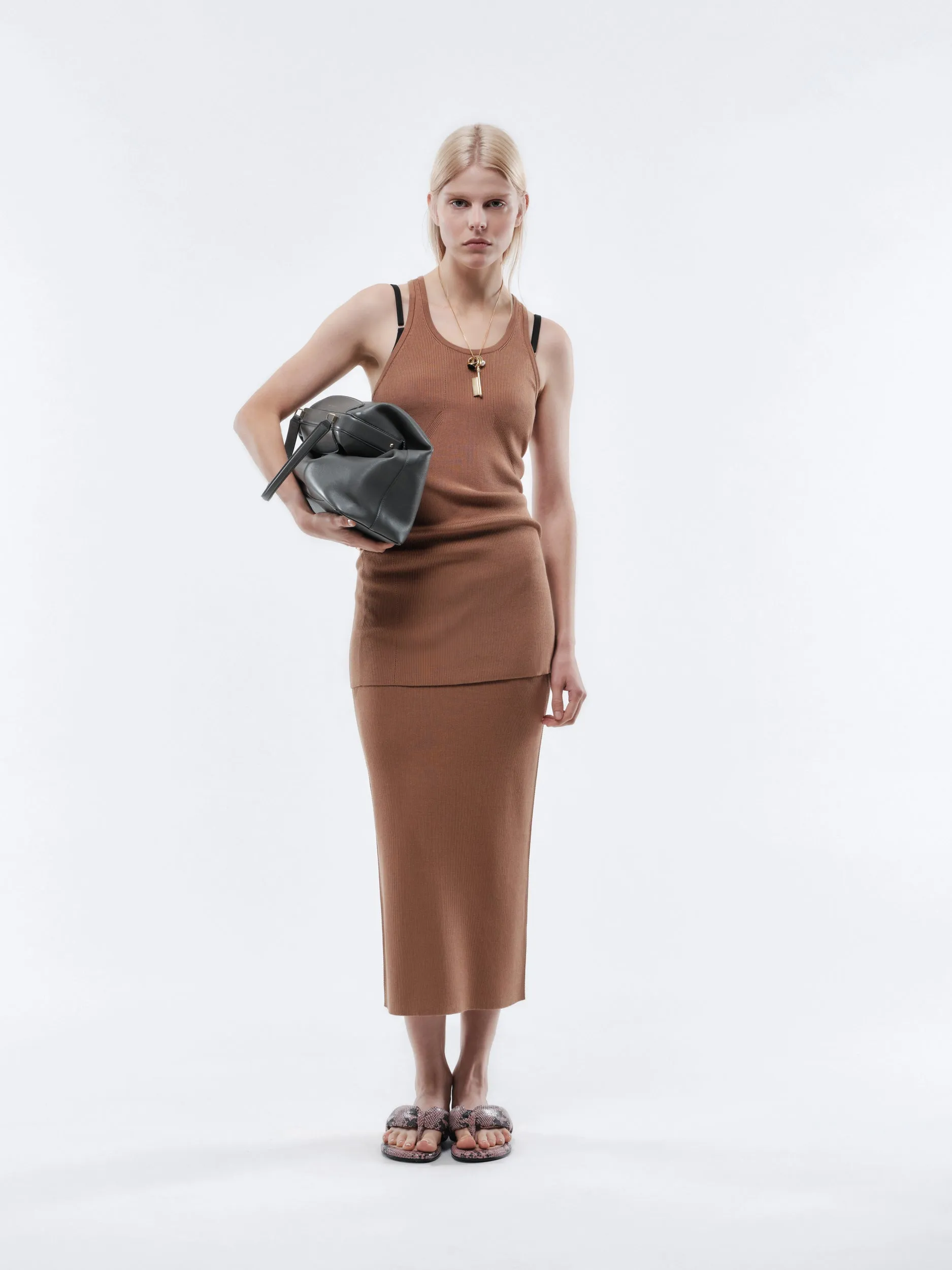 Top débardeur en soie côtelée sold by Carven