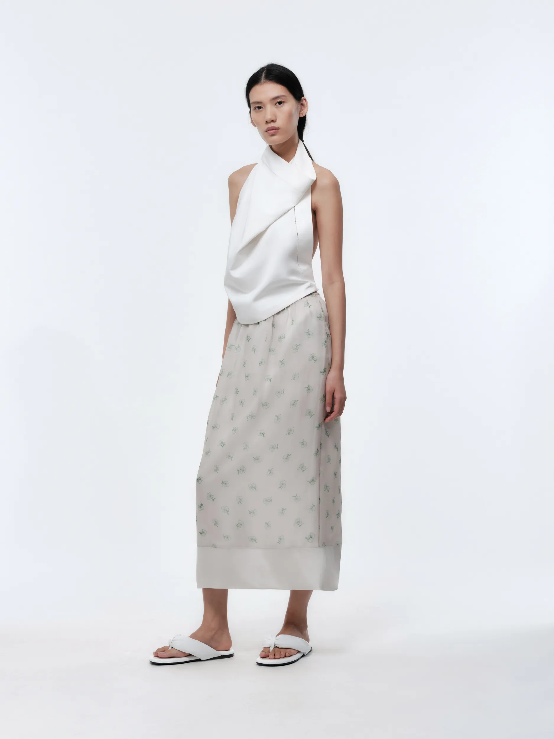 Haut dos nu en soie tailleur sold by Carven