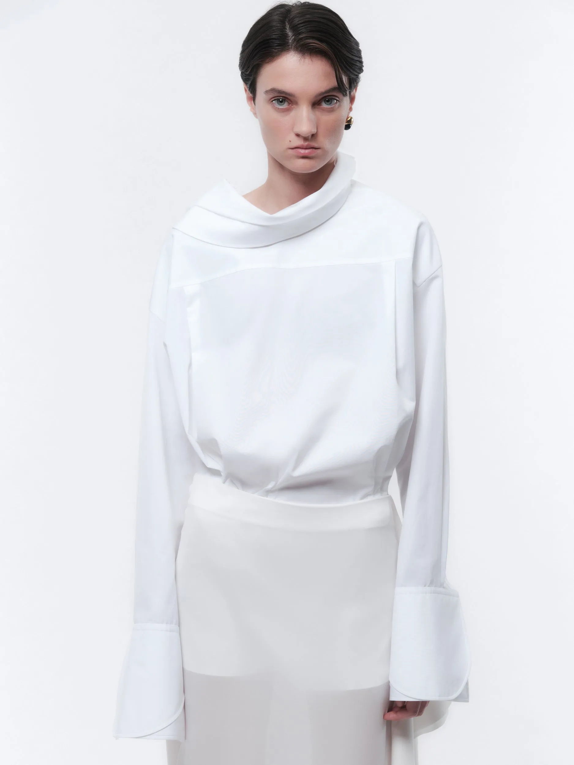 Chemise orchidée en popeline de coton légère sold by Carven