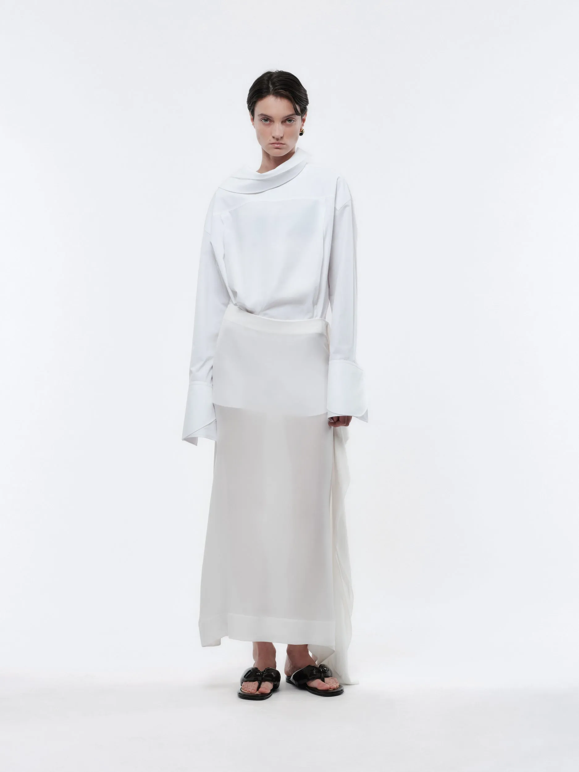 Chemise orchidée en popeline de coton légère sold by Carven product image thumbnail 3