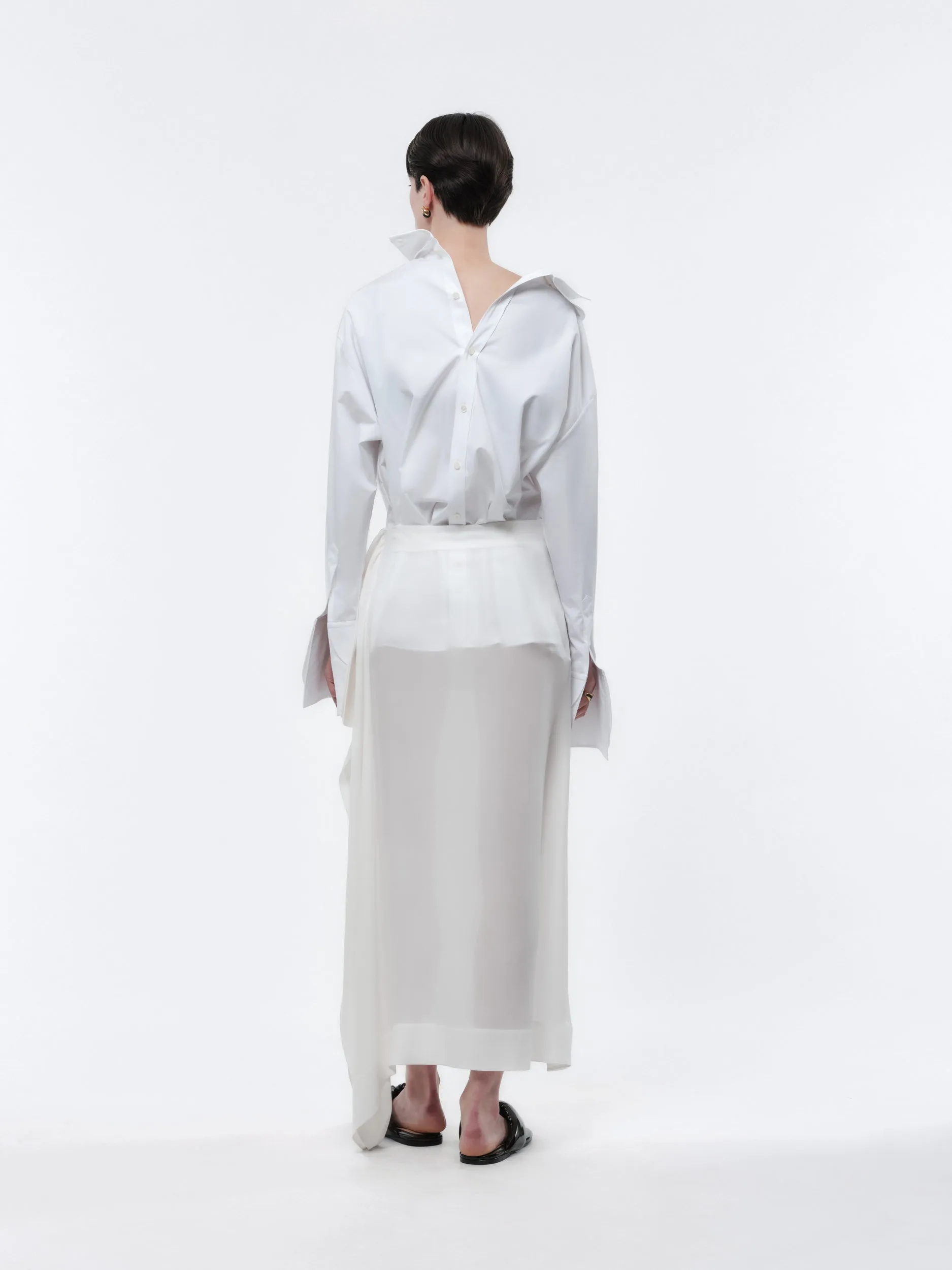 Chemise orchidée en popeline de coton légère sold by Carven product image thumbnail 5