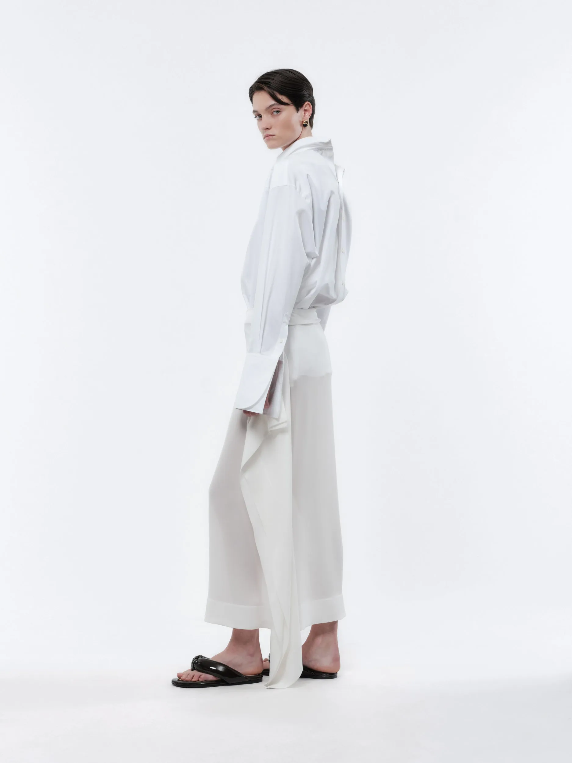 Chemise orchidée en popeline de coton légère sold by Carven product image thumbnail 4