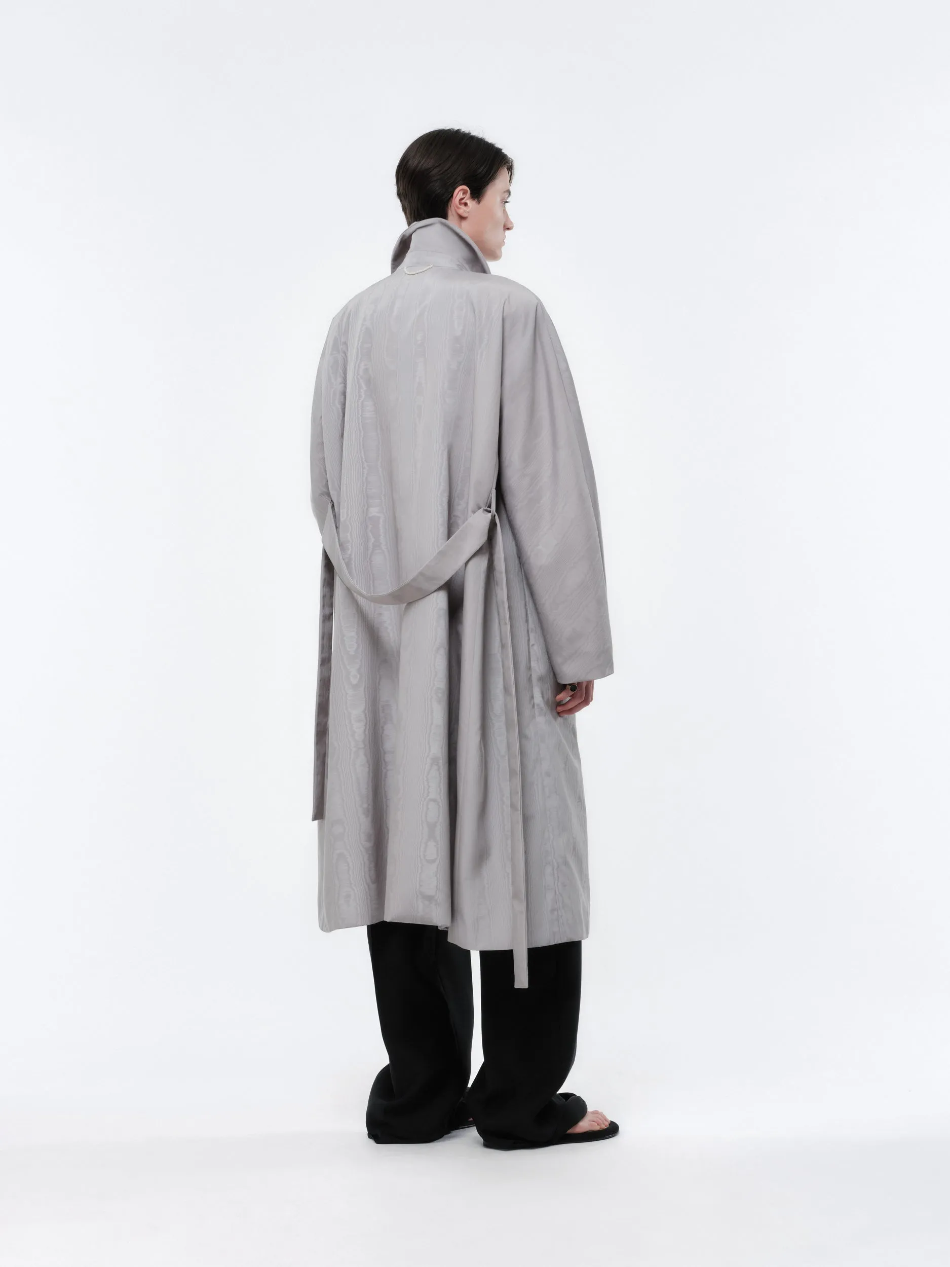 Trench coat en moiré technique sold by Carven product image thumbnail 3
