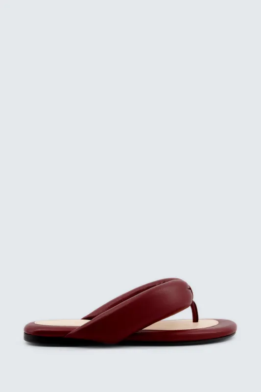 Sandale Garnier ouatinée en cuir nappa made by Carven
