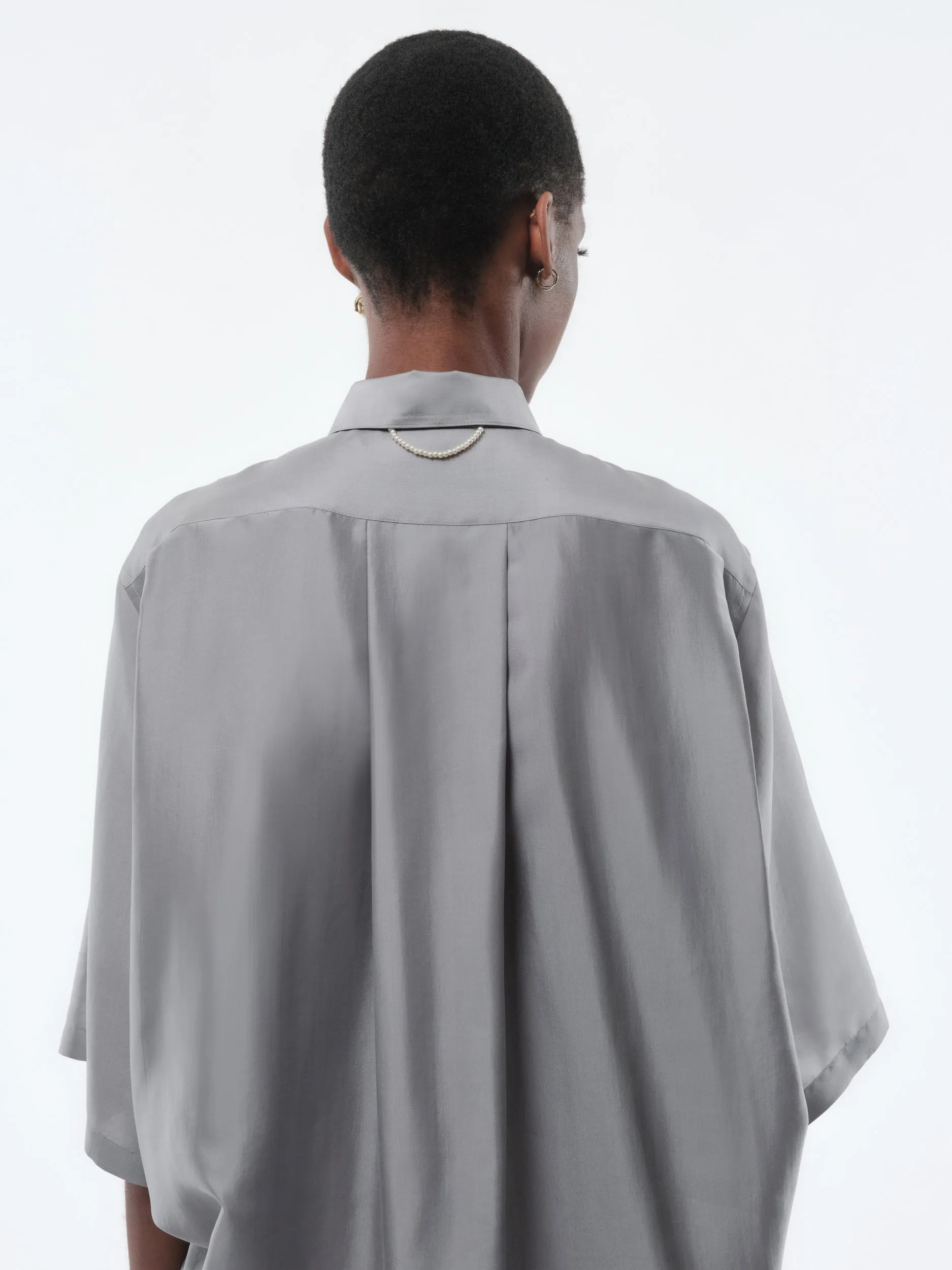 Chemise manches courtes en drap de soie sold by Carven product image thumbnail 2