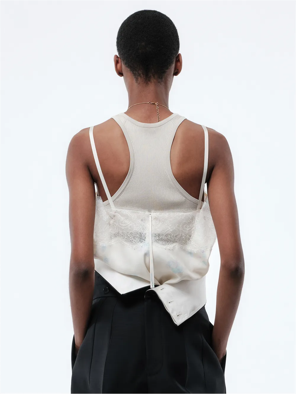 Top lingerie en jacquard imprimé orchidée sold by Carven product image thumbnail 4