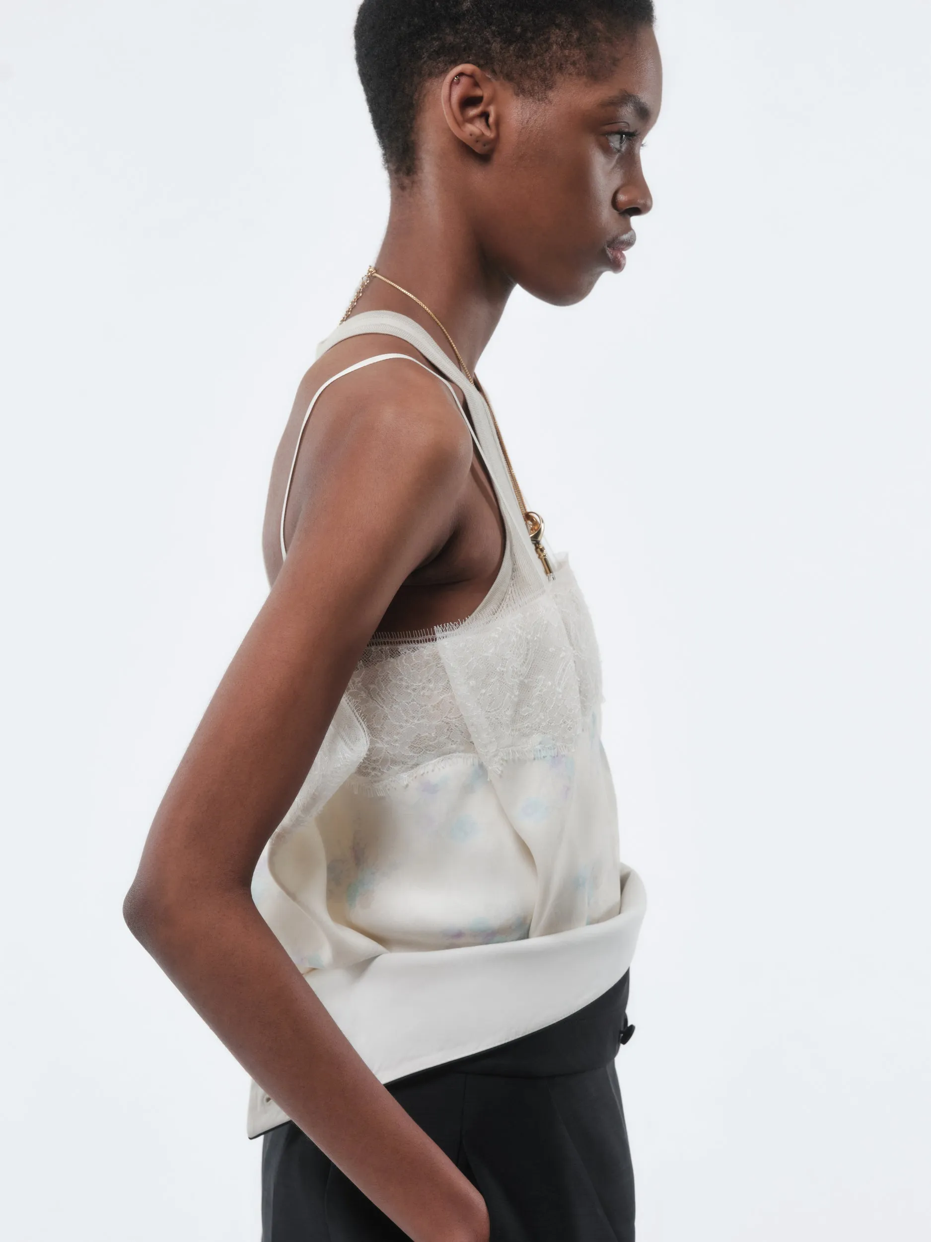 Top lingerie en jacquard imprimé orchidée sold by Carven product image thumbnail 3