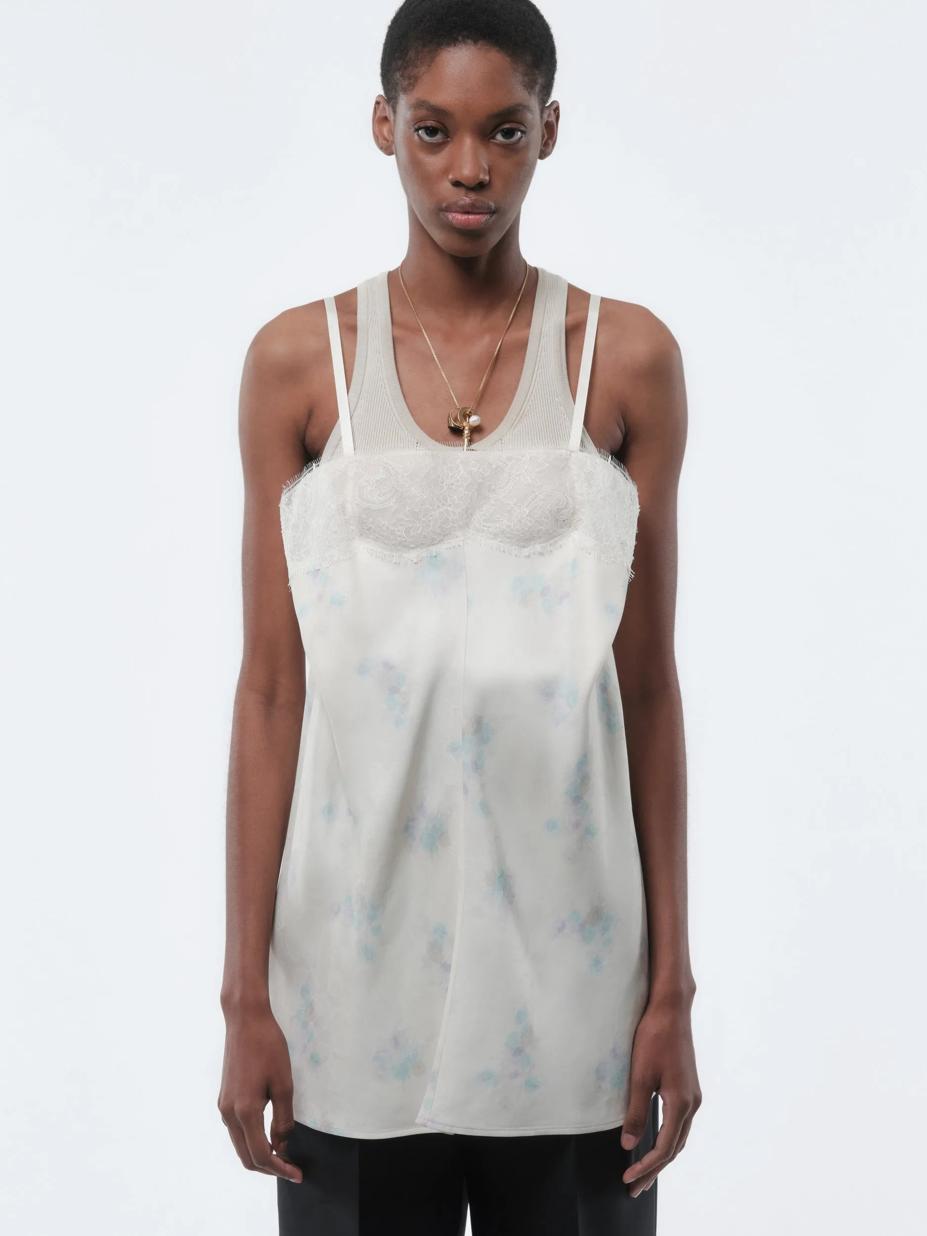 Top lingerie en jacquard imprimé orchidée sold by Carven product image thumbnail 2