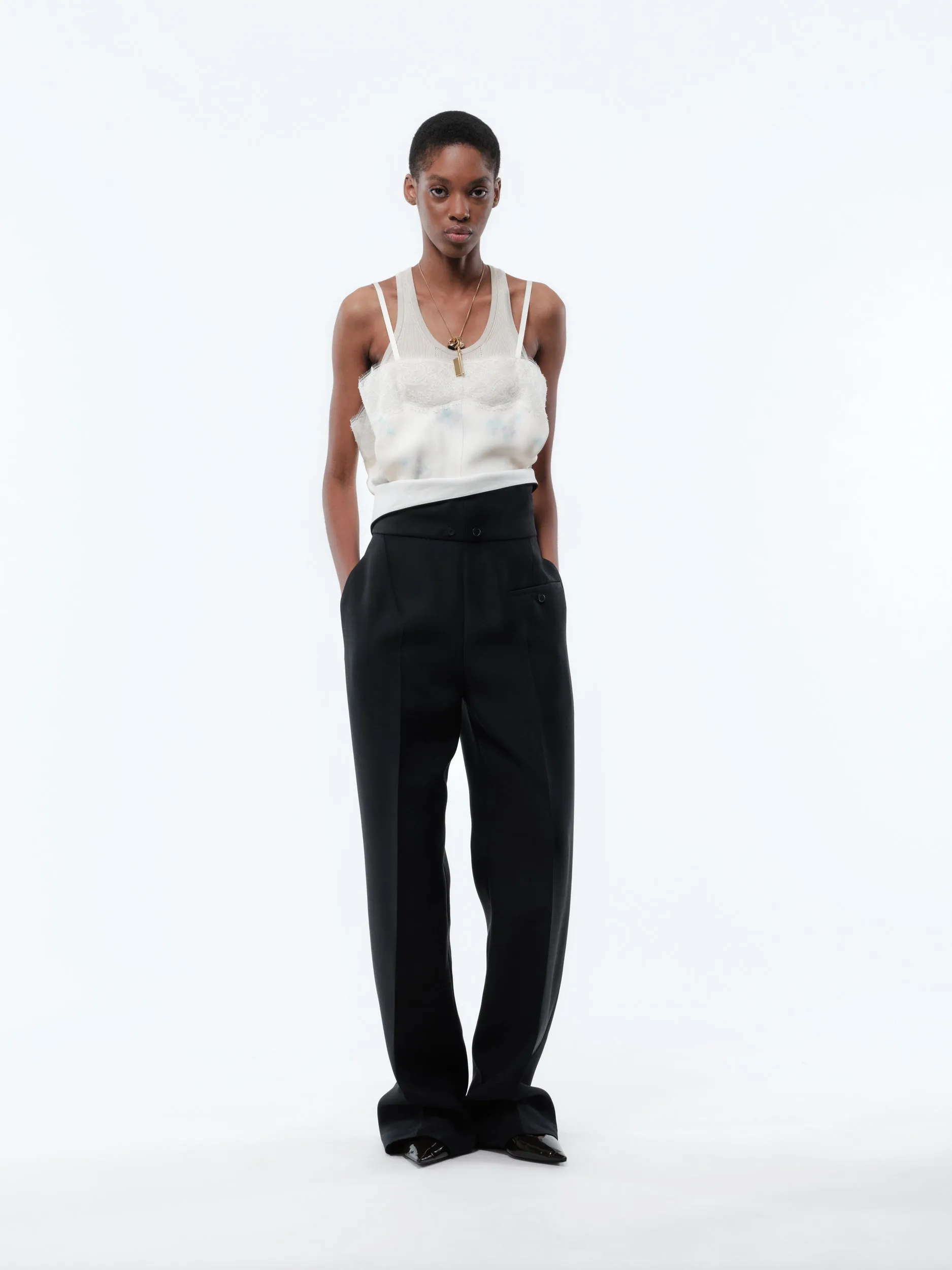 Top lingerie en jacquard imprimé orchidée sold by Carven