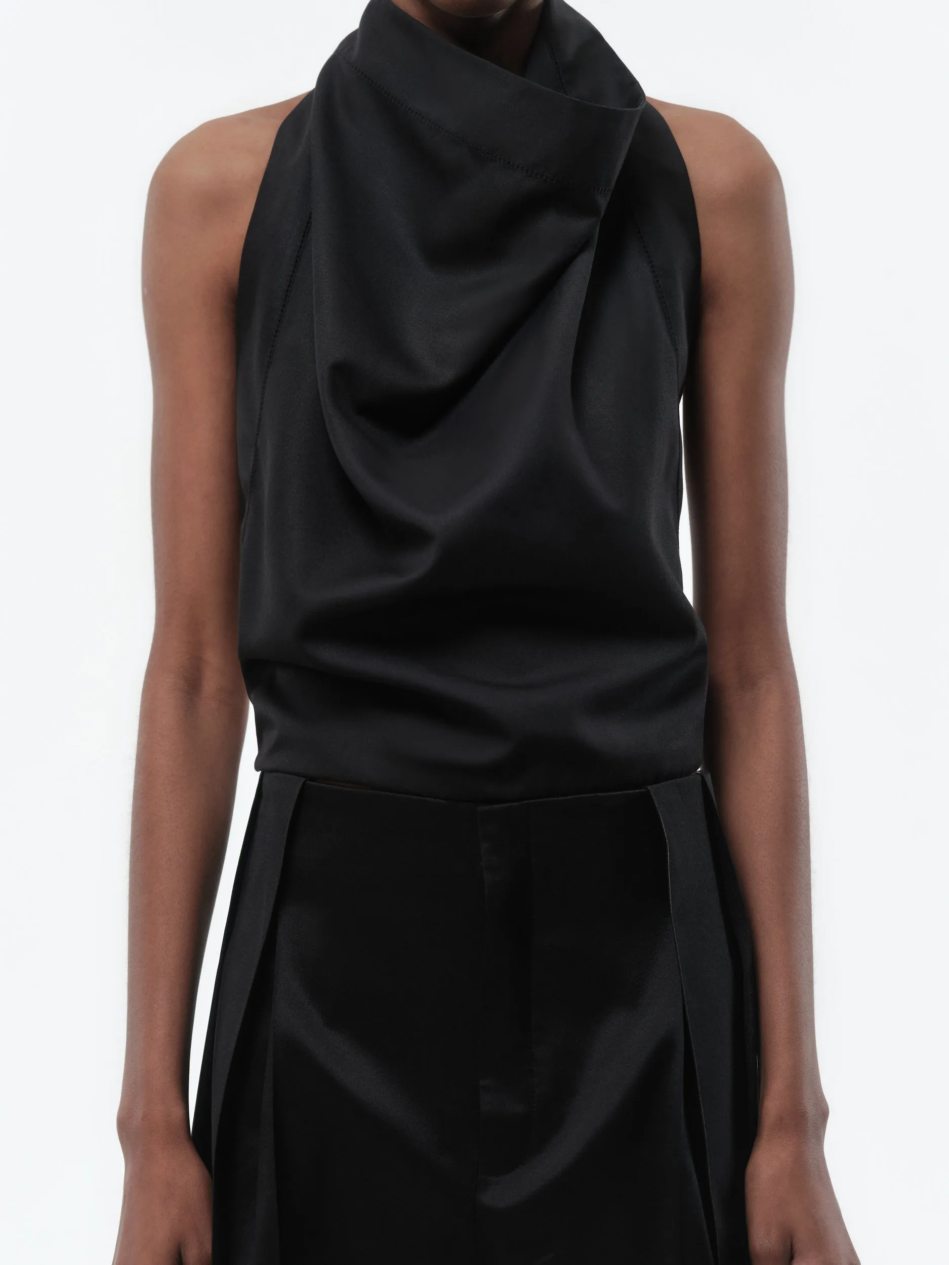 Haut dos nu en soie tailleur sold by Carven product image thumbnail 3