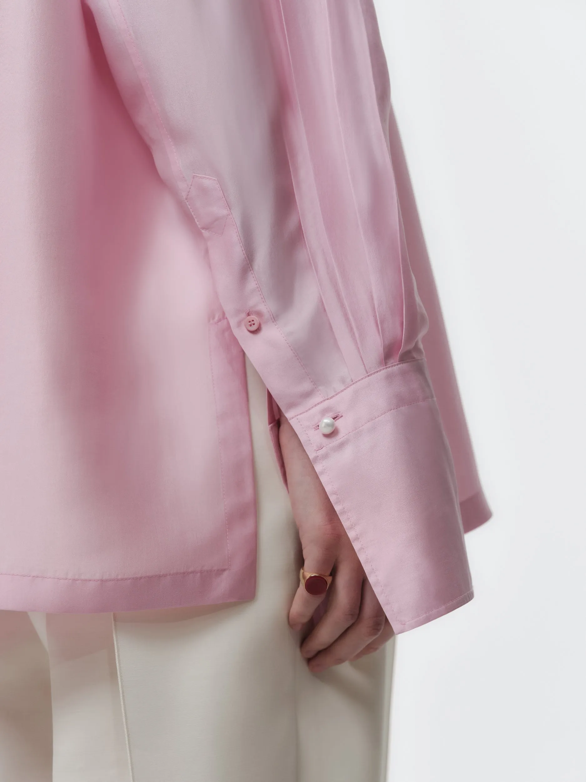 Chemise longue en drap de soie sold by Carven product image thumbnail 3