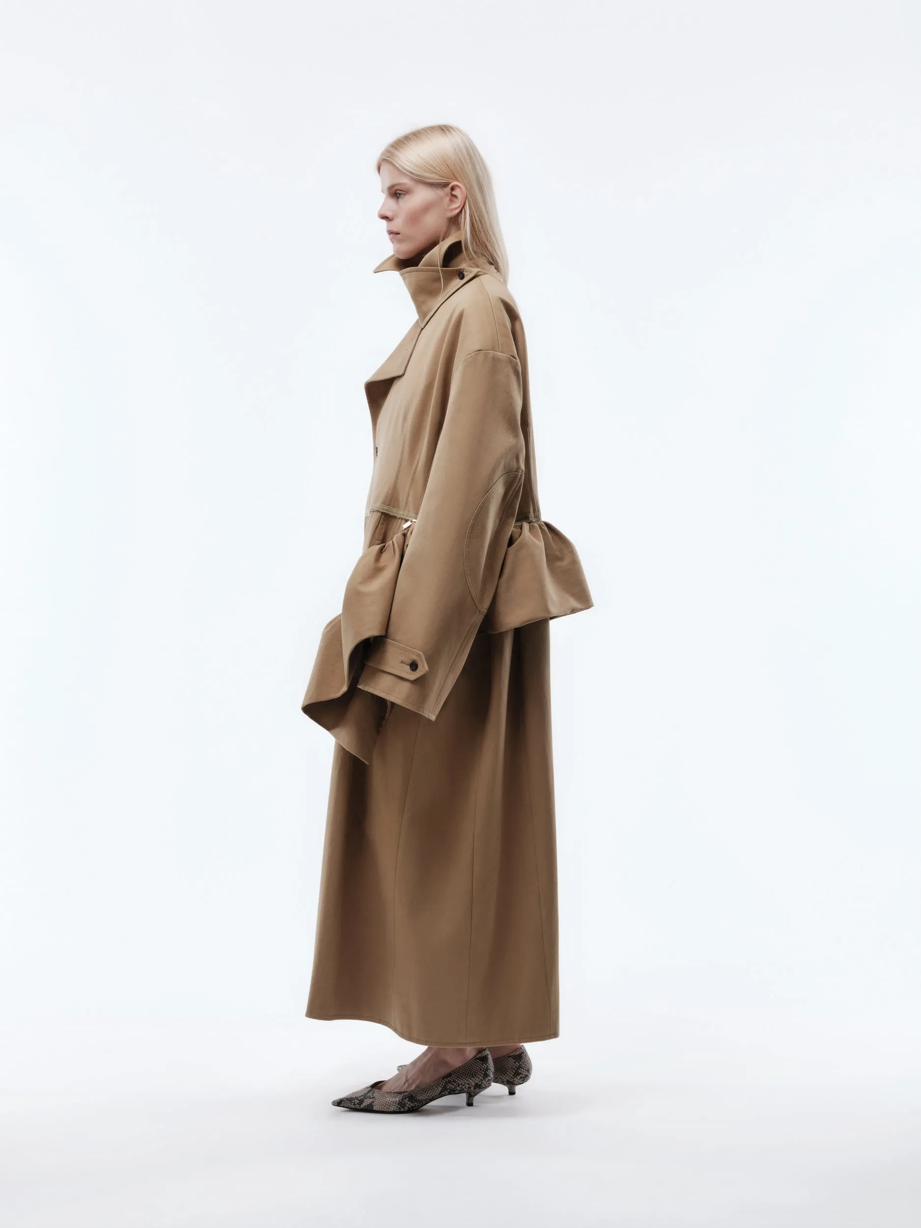 Manteau Espéranto en satin de coton sold by Carven product image thumbnail 3