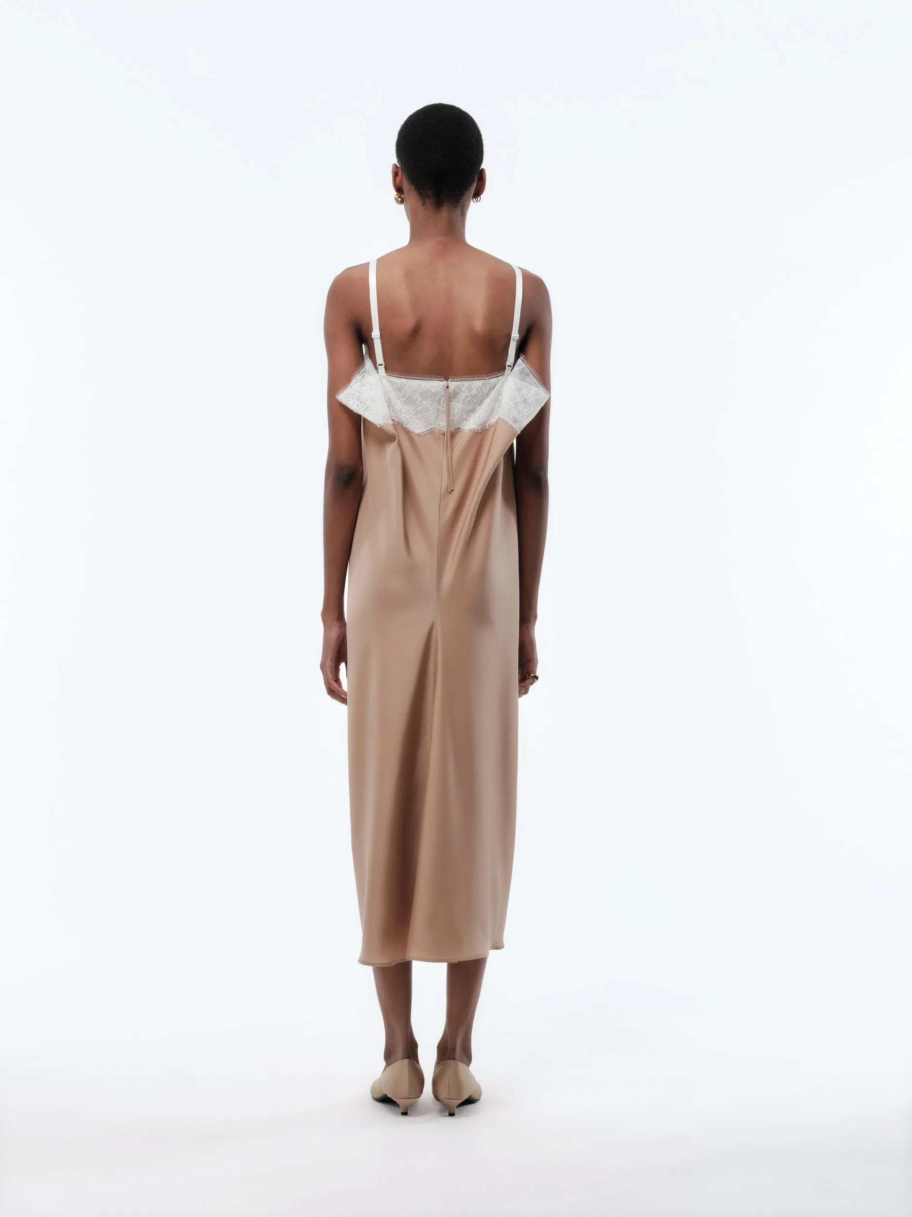Robe en dentelle en soie habotai sold by Carven product image thumbnail 2