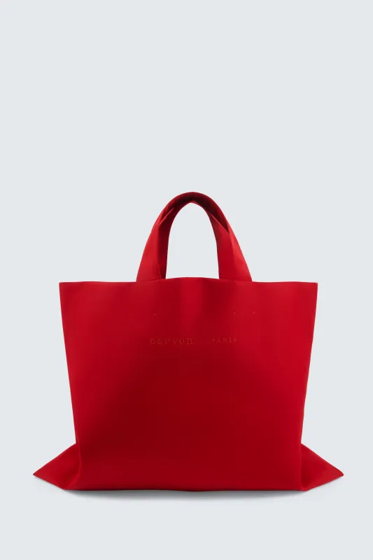 Petit cabas Jeannette en nylon brillant made by Carven