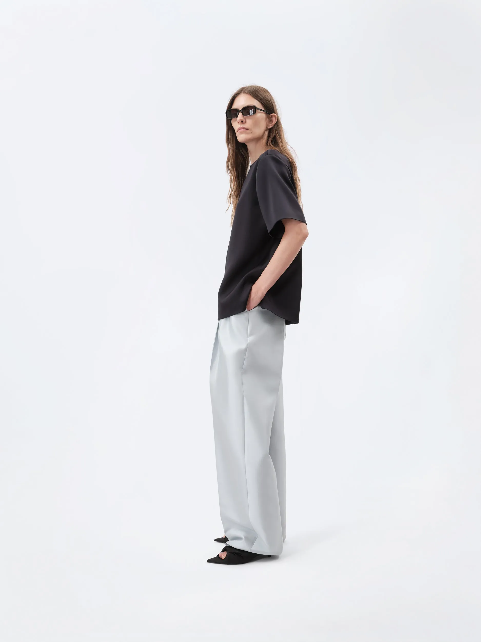 Top en satin double sold by Carven product image thumbnail 3