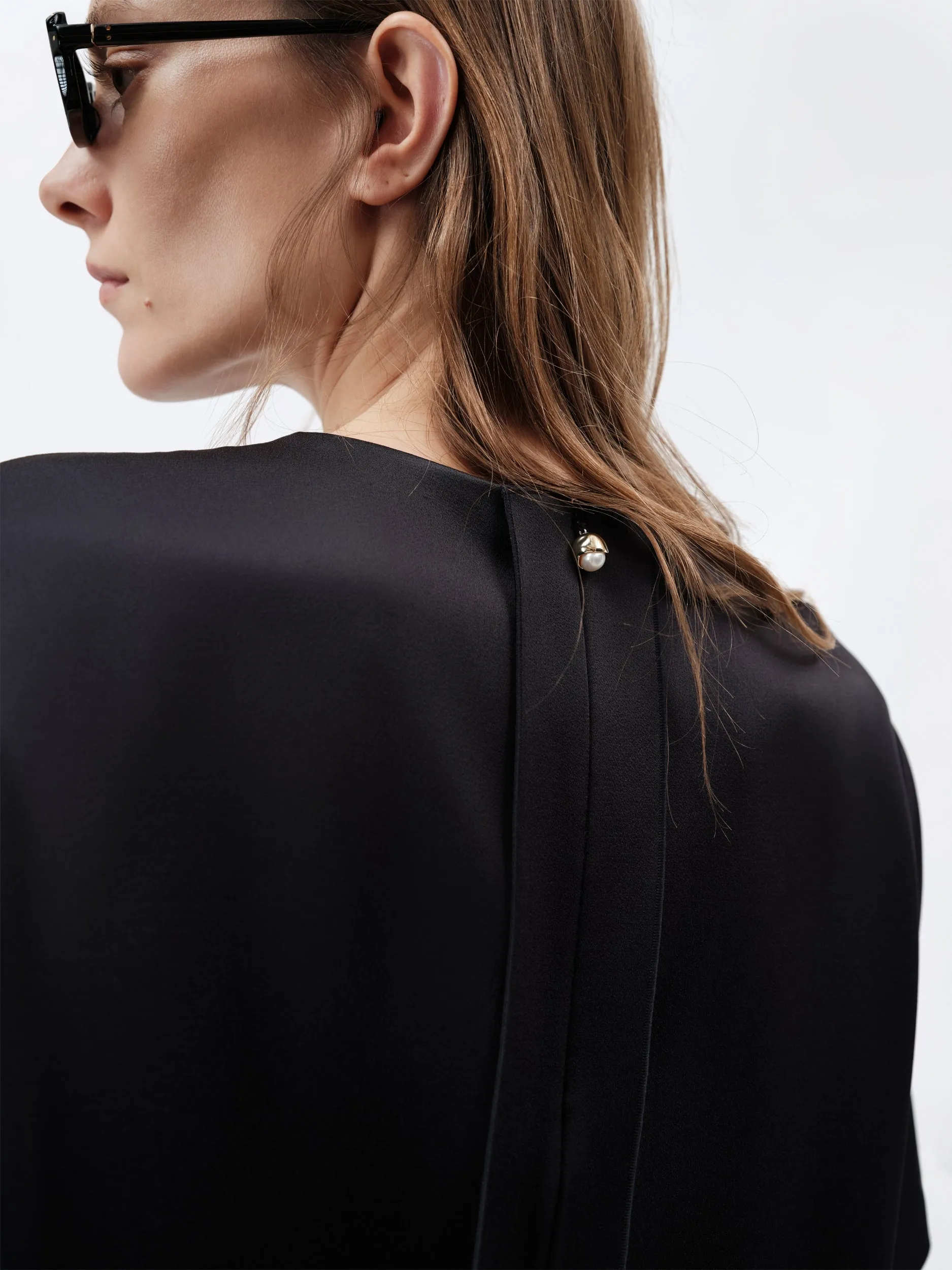 Top en satin double sold by Carven product image thumbnail 2