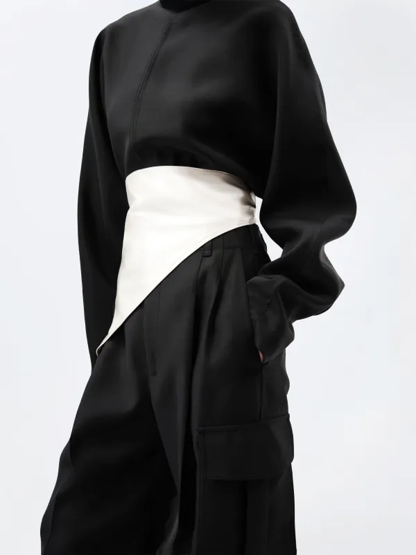 Foulard bandana en satin lingerie made by Carven