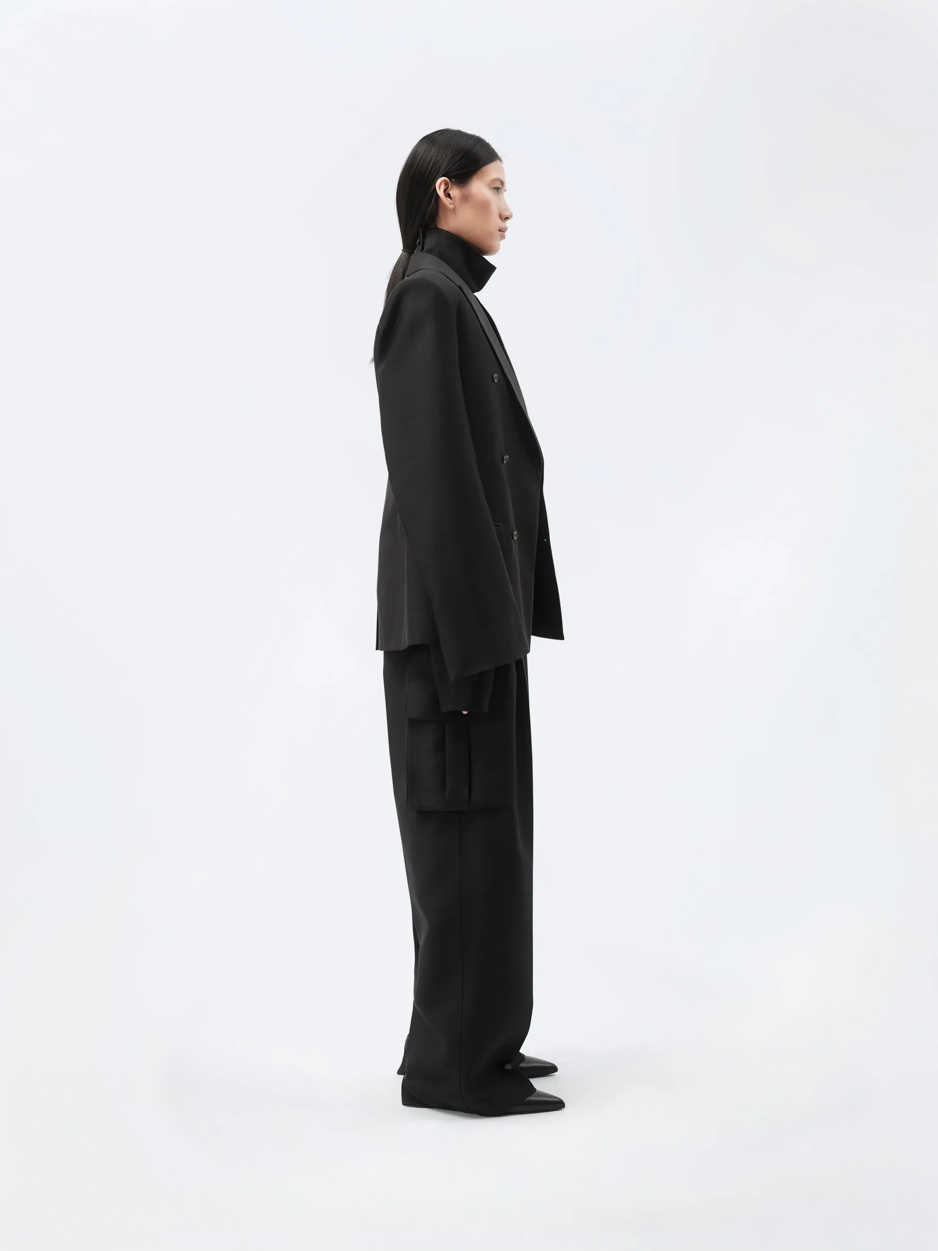 Veste Espéranto en toile de soie et laine sold by Carven product image thumbnail 3