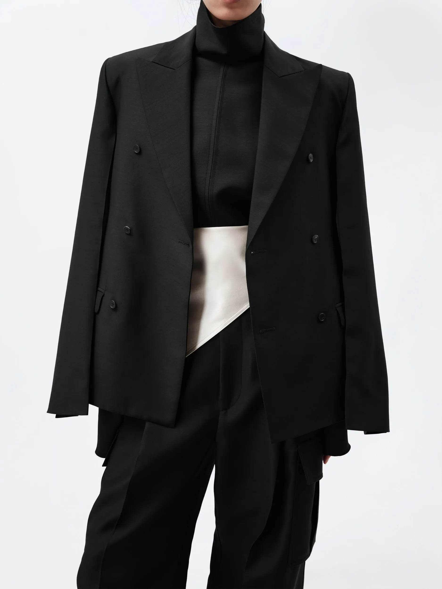 Veste Espéranto en toile de soie et laine sold by Carven product image thumbnail 4