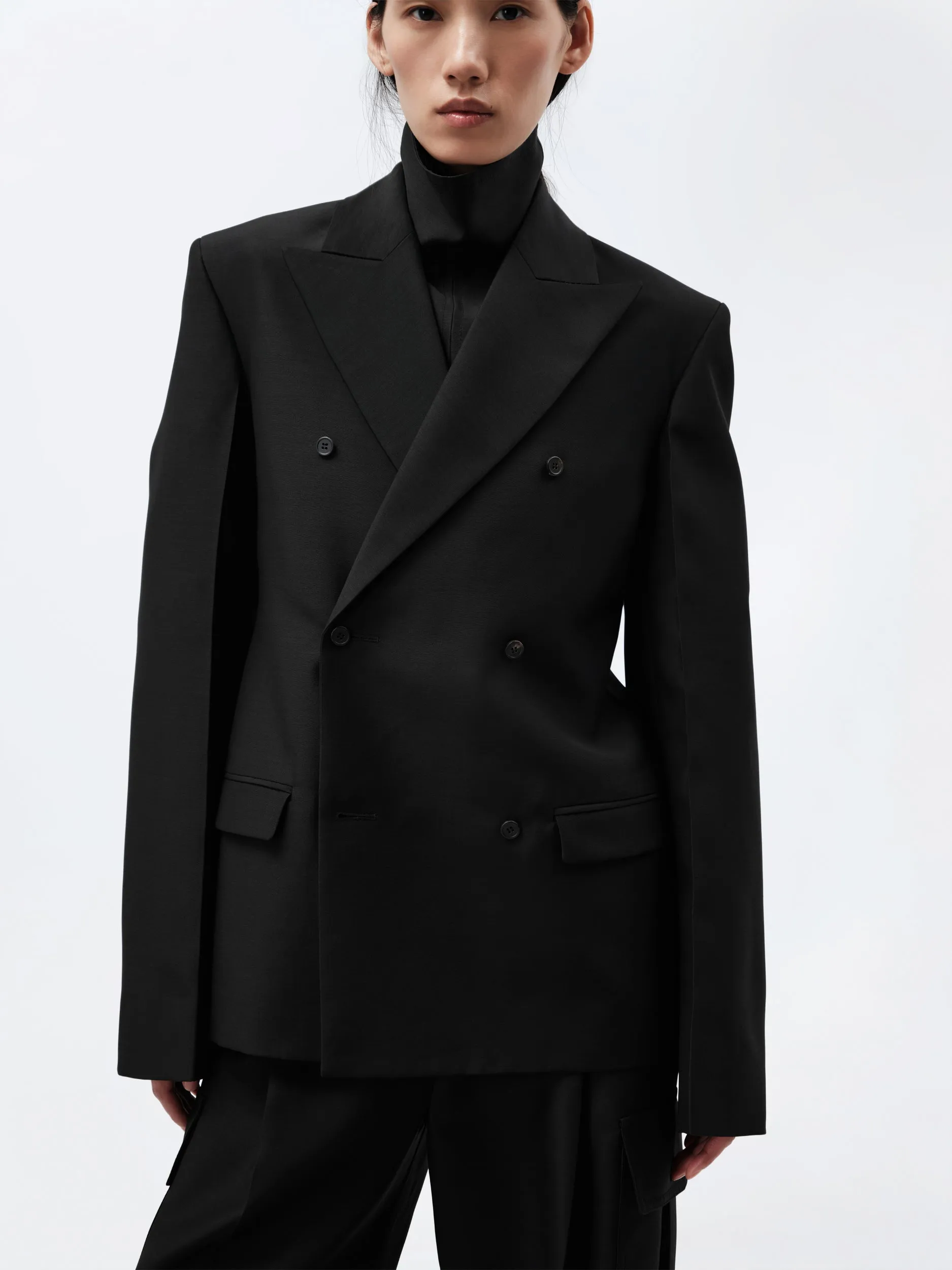 Veste Espéranto en toile de soie et laine sold by Carven product image thumbnail 2