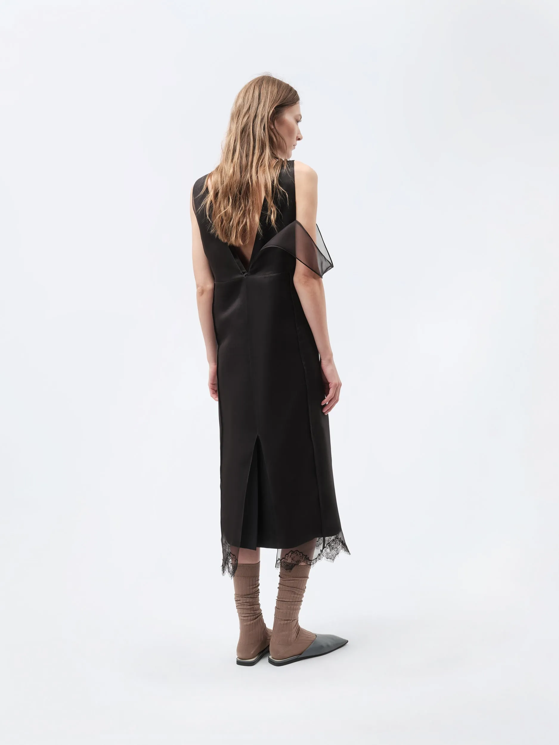 Robe lingerie superposée en flanelle sold by Carven product image thumbnail 4