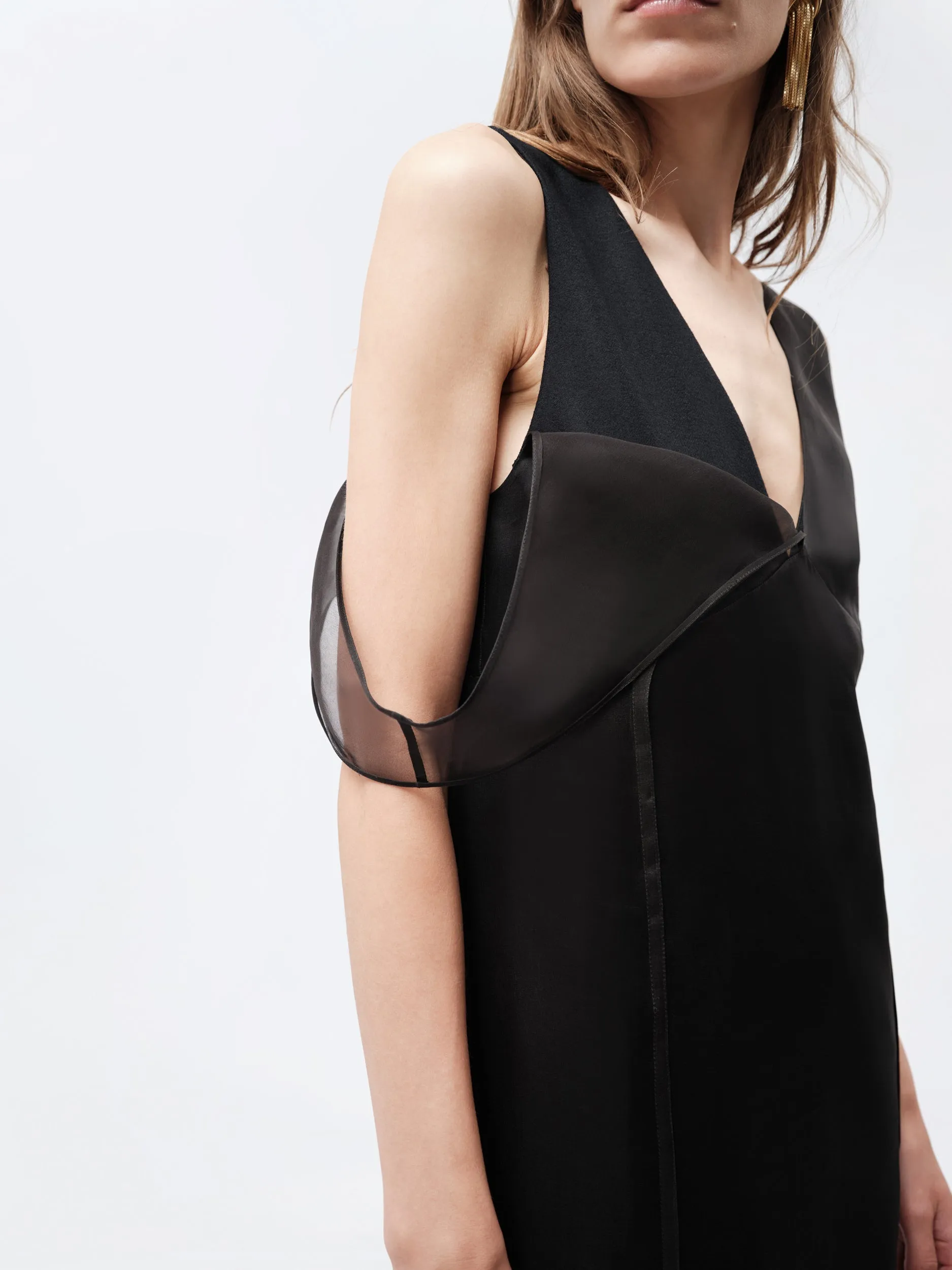 Robe lingerie superposée en flanelle sold by Carven product image thumbnail 5