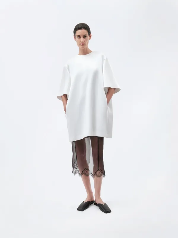 Robe t-shirt en satin double made by Carven