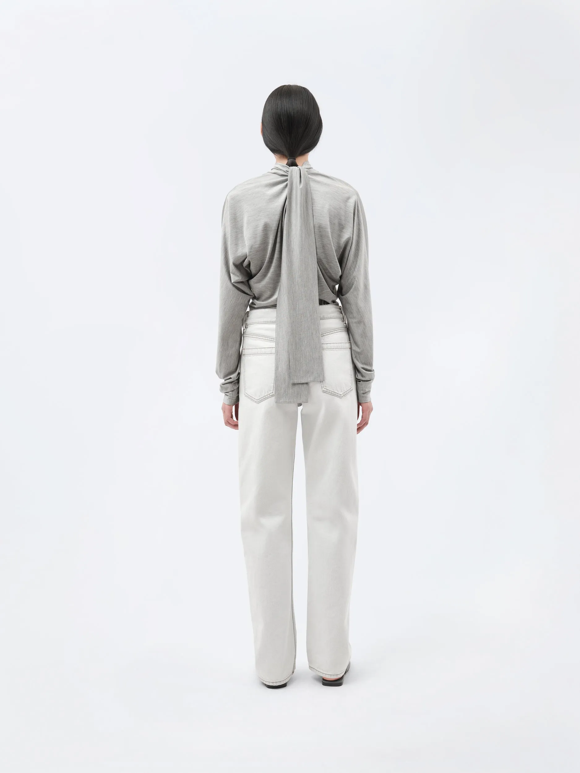 Top kimono en jersey de soie sold by Carven product image thumbnail 4