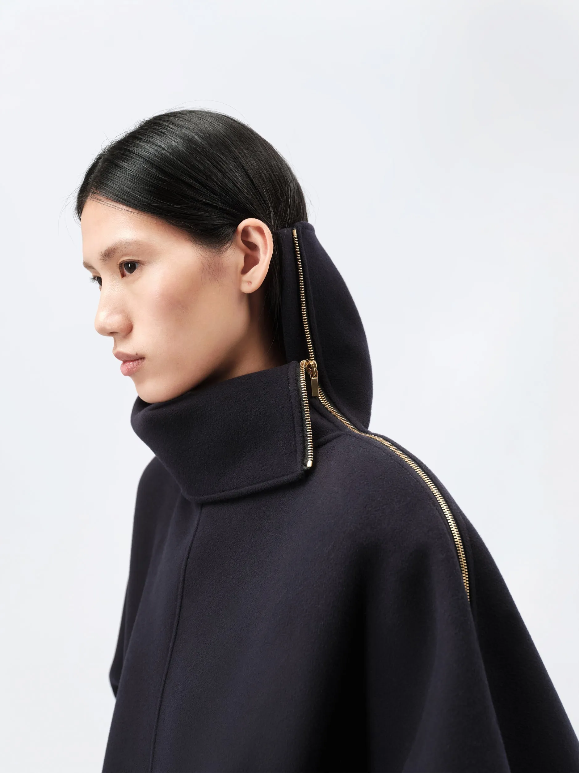 Blouson à enfiler zippé en drap double face sold by Carven product image thumbnail 5