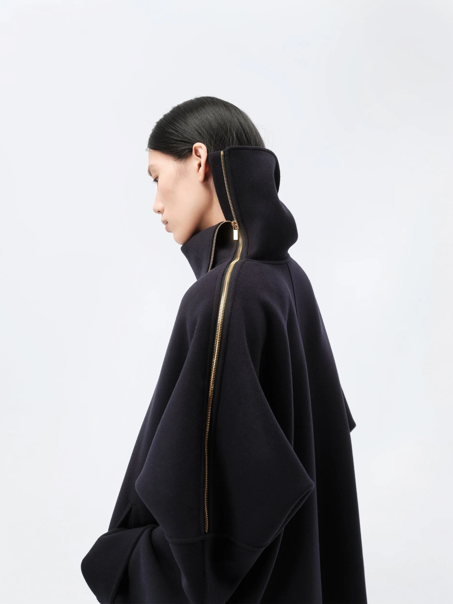 Blouson à enfiler zippé en drap double face sold by Carven product image thumbnail 2