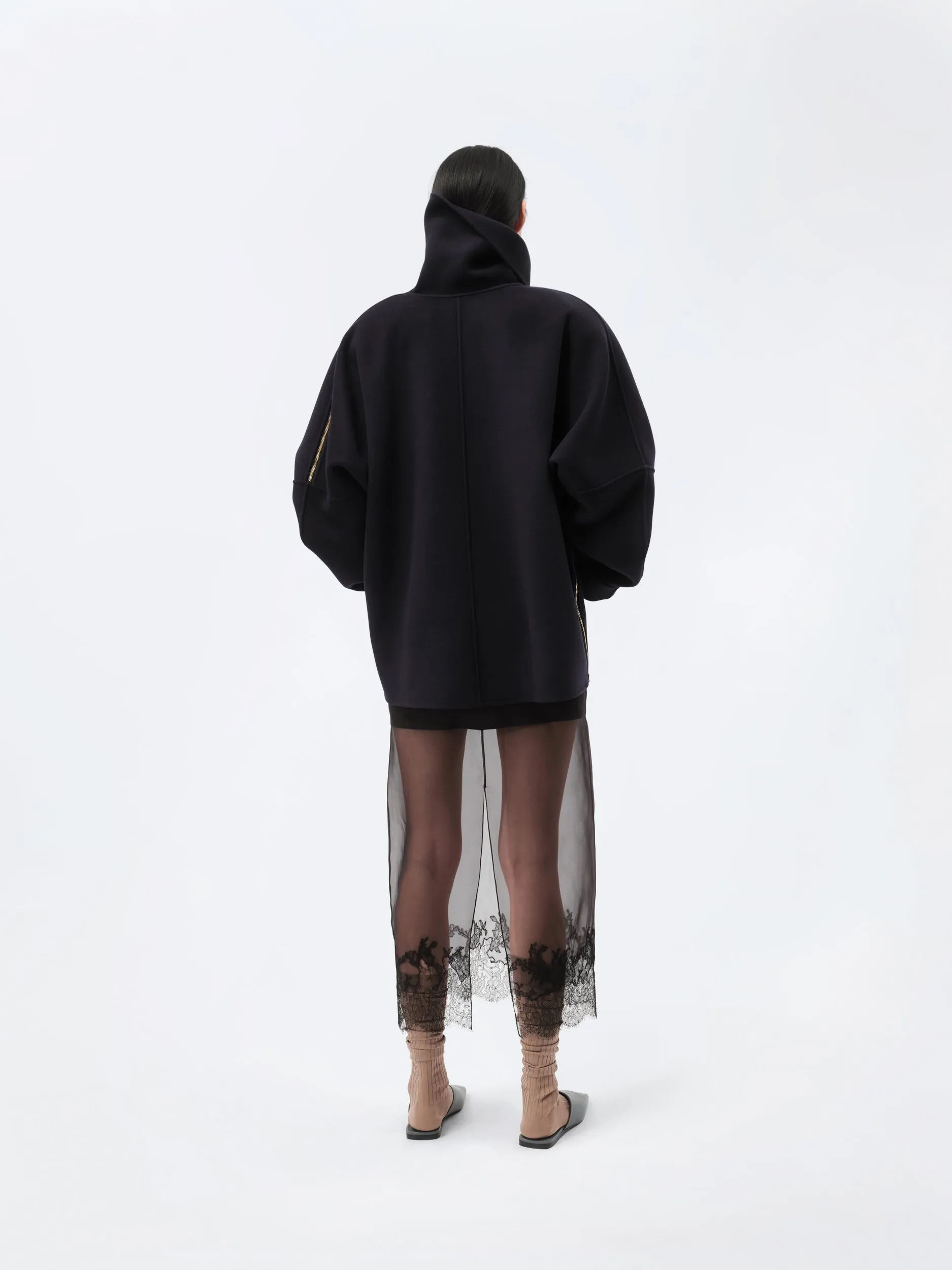 Blouson à enfiler zippé en drap double face sold by Carven product image thumbnail 4