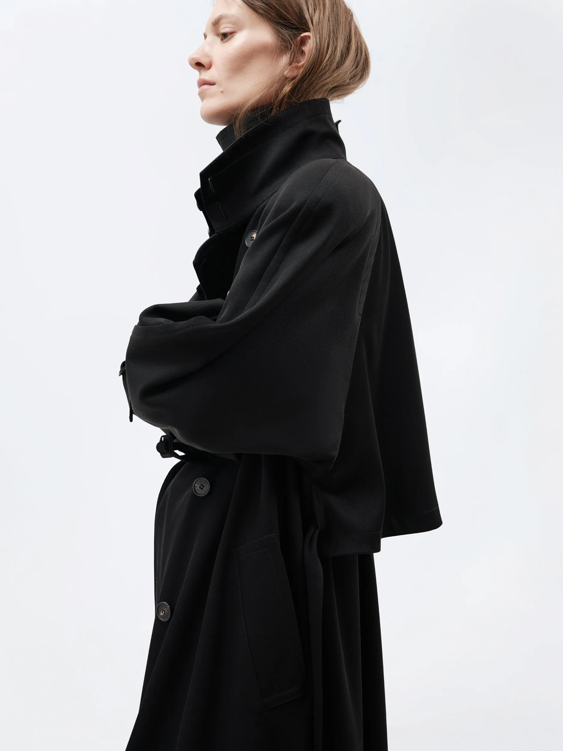 Trench en sergé de laine fluide sold by Carven product image thumbnail 3