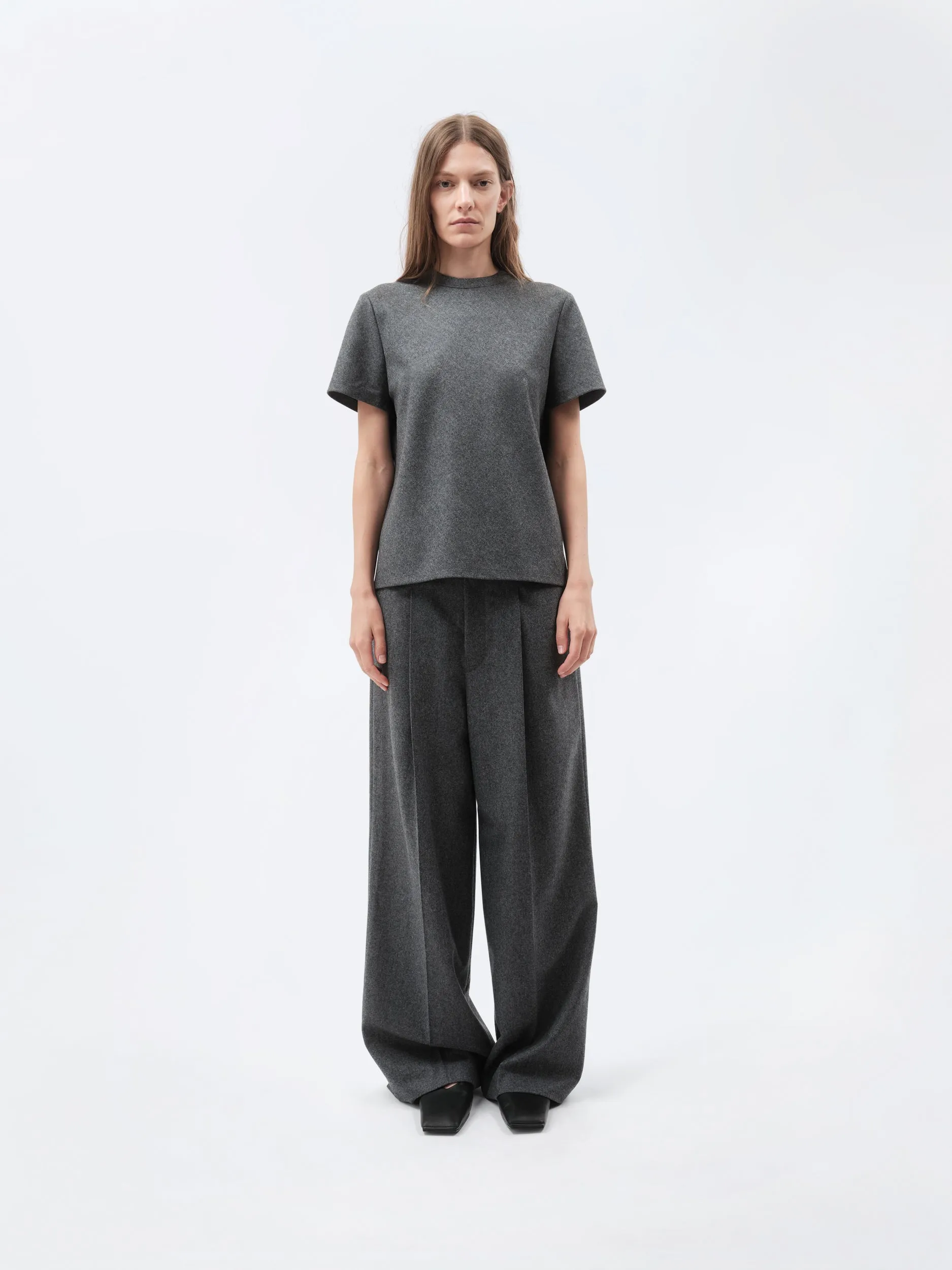Top t-shirt ajusté en flanelle sold by Carven product image thumbnail 3