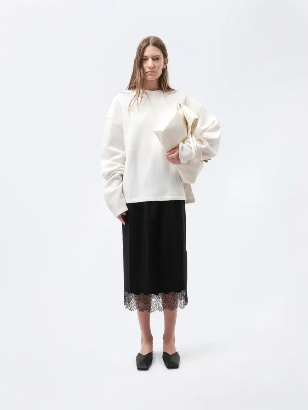 Pull raglan en laine bouillie made by Carven