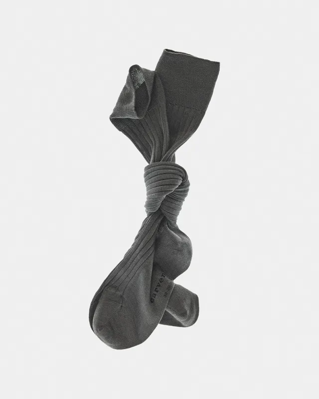 Chaussettes en soie côtelée made by Carven