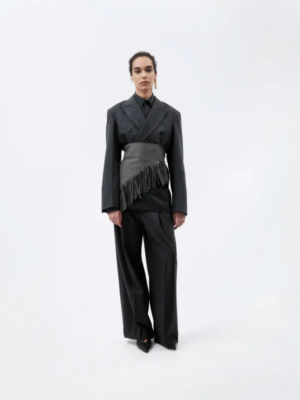 Veste croisée en flanelle made by Carven