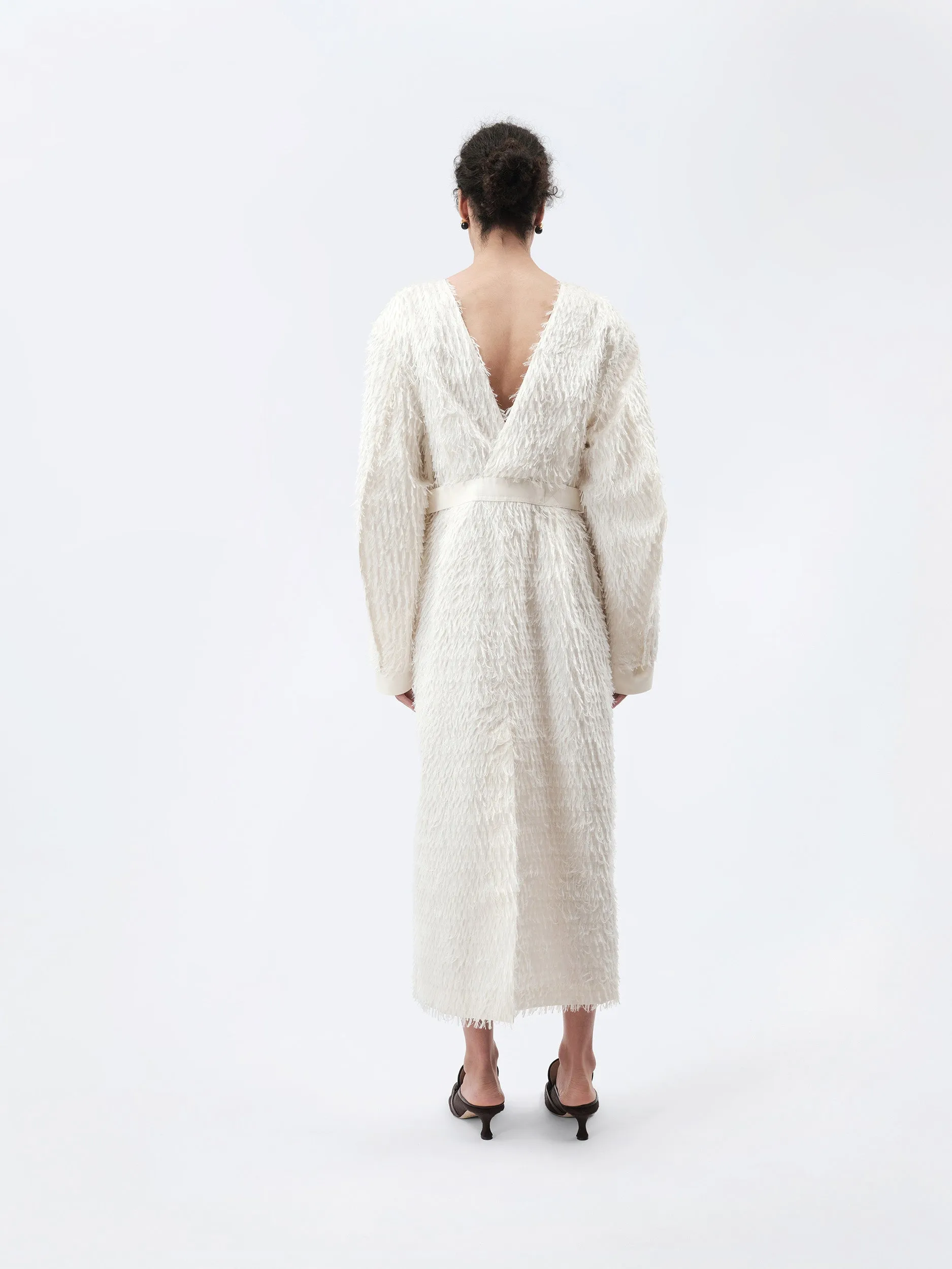Robe ajustée en jacquard plume sold by Carven product image thumbnail 3