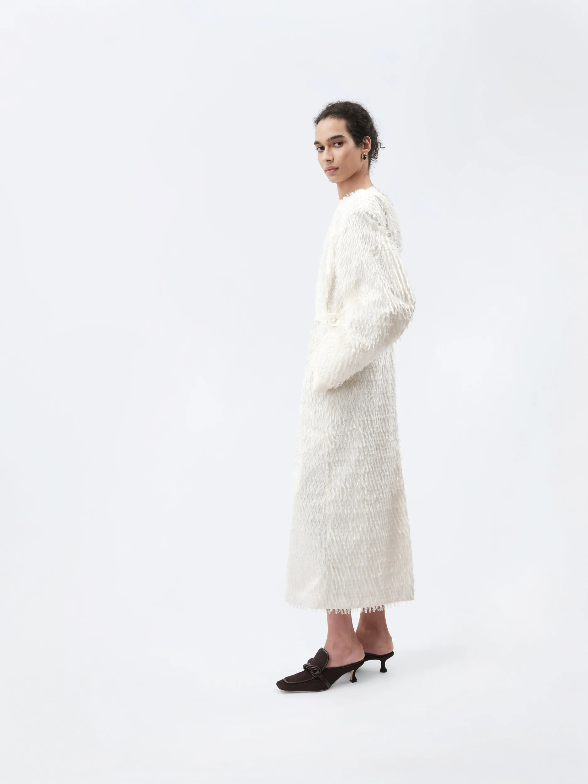 Robe ajustée en jacquard plume sold by Carven product image thumbnail 4