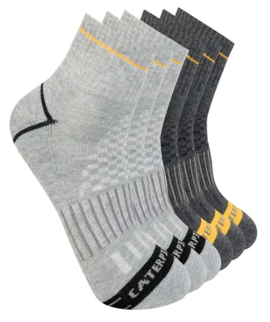6 Pack Advanced 1/2 Cushion Quarter Sock sold by Caterpillar product image thumbnail 2