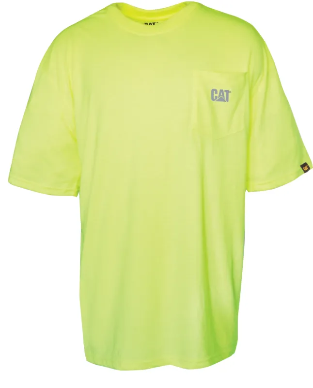 HI-VIS Logo Pocket Tee sold by Caterpillar