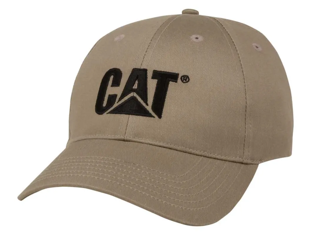 Structured Twill Hat Khi/Blk sold by Caterpillar