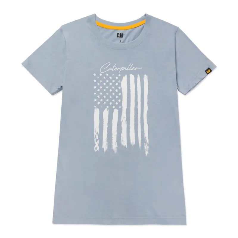 Women's Flag Graphic Tee sold by Caterpillar