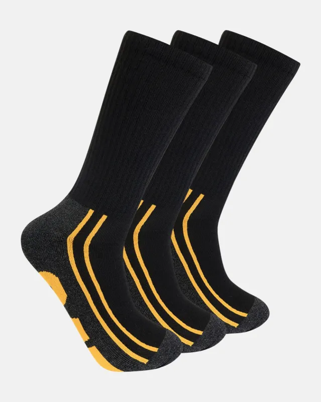 Half Cushion Crew Socks 3 Pack sold by Caterpillar