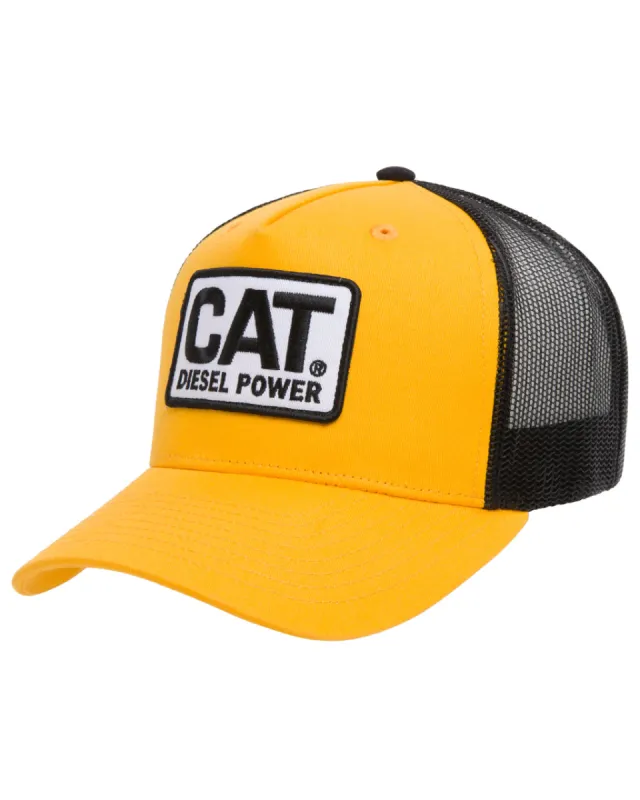 Retro Diesel Power Cap Yellow sold by Caterpillar