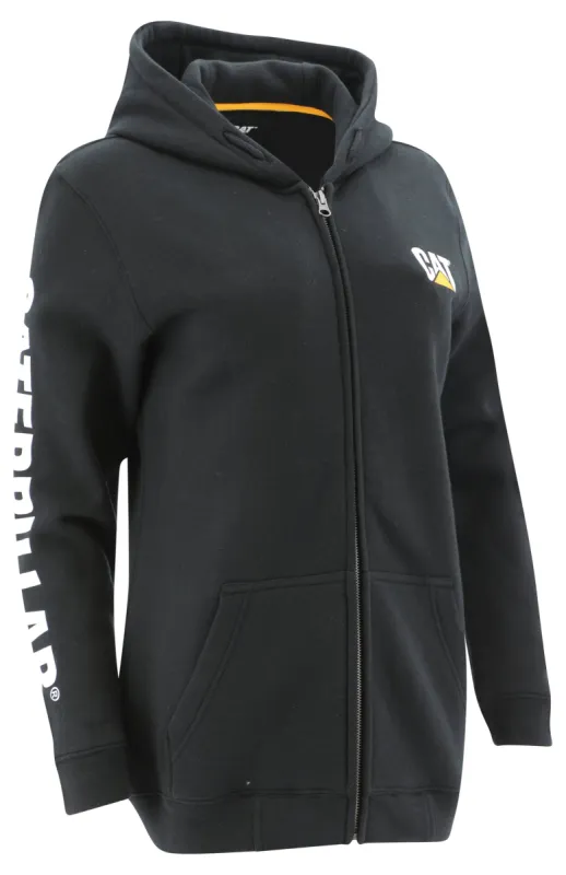 Women's Trademark Banner Full Zip Hoodie made by Caterpillar