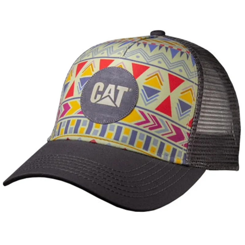 Festive Black Mesh Microfiber Cap made by Caterpillar