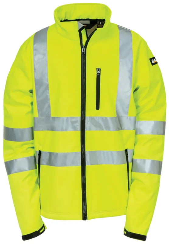 Hi-Vis Soft Shell Jacket made by Caterpillar