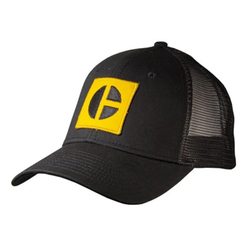 Yellow Block C Cap w/Black Mesh sold by Caterpillar