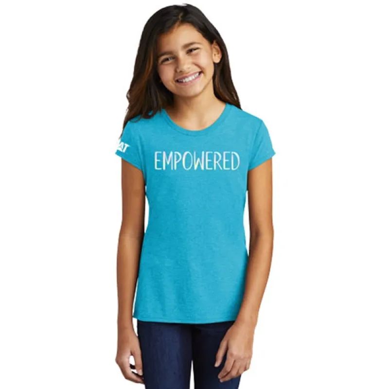Empowered Turquoise Frost Youth Tee sold by Caterpillar